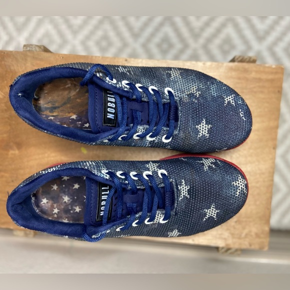 NOBULL grey blue stars trainers limited edition size 7.5 - Picture 3 of 8